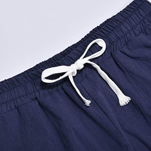 Ženske posteljine Bermuda kratke hlače Elastično tiskane kratke hlače s visokim strukom Rastegnite ljetne protočne ležerne kratke hlače