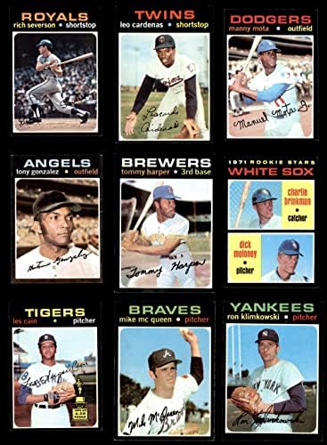 1971. Topps bejzbol 100 kartica Starter set/lot ex/mt+