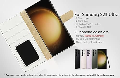 za Samsung S23 Ultra, za Samsung Galaxy S23 Ultra, Dizajnerska torbica-knjižica s gornjim poklopcem za telefon, A23251 Day of Dead