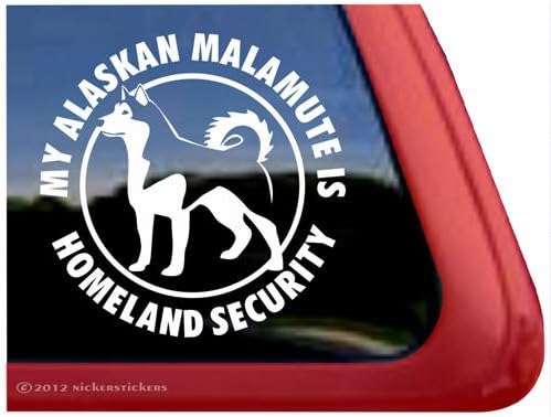 Moj aljaški Malamute je domovinska sigurnost ~ Malamute naljepnica naljepnice vinil prozora