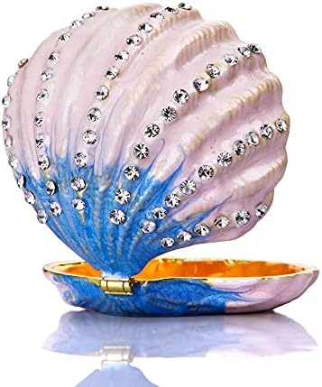 Yu Feng za školjke sa šarkama sa šarkama kutija s kamencima rhinestones nakit emajlirani ukrasni oceanski nakit za životinje kolekcionar