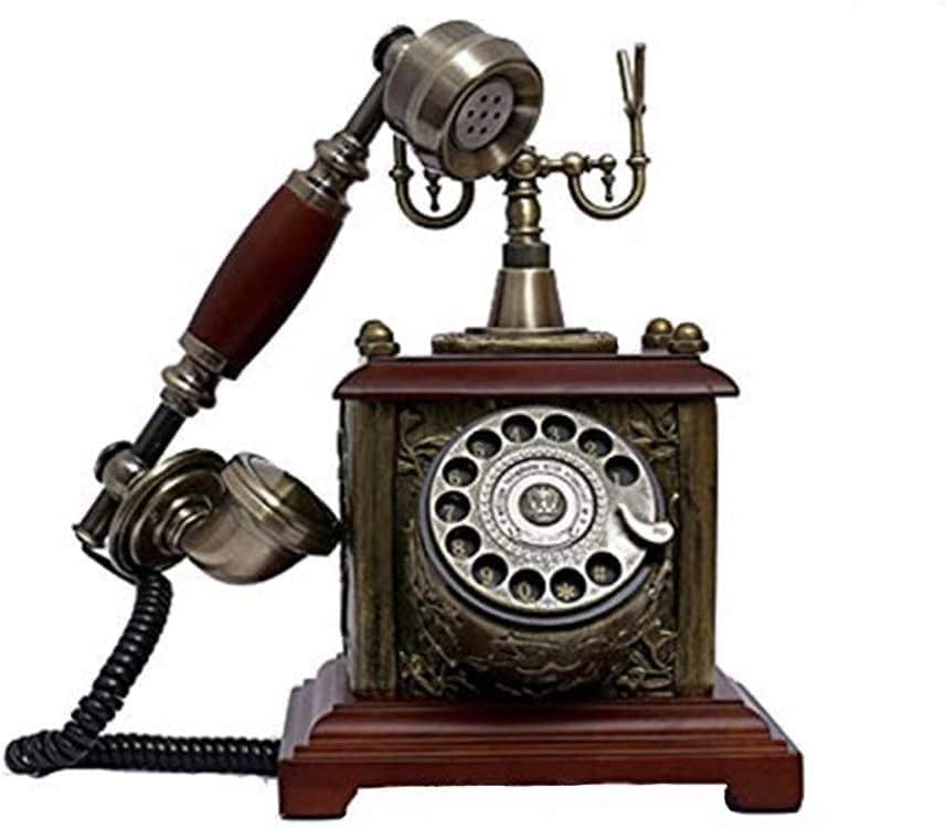 Xialiuxia fiksni telefon za kućne europske antikne telefonske rotacijske biračke telefoni retro fiksni stol telefona ， kabelirani telefon