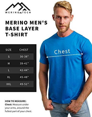 Merino.muška majica od tehnološke merino vune-lagana Donja košulja od organske merino vune + vunene čarape za planinarenje