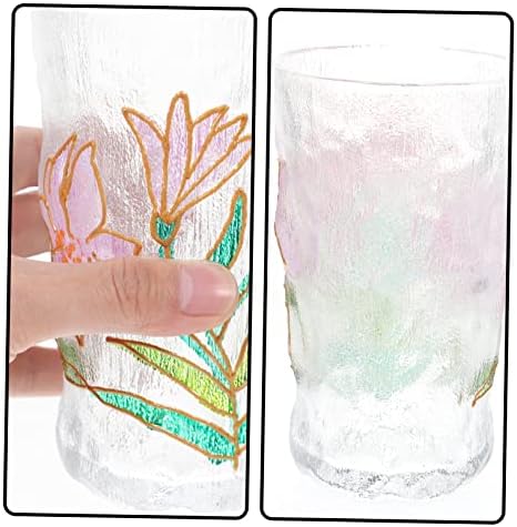 Doitool cvjetni kristalni čaša staklene staklene staklene čaše za piće čiste staklene šalice tekile čaše slatka šalica mojito staklene
