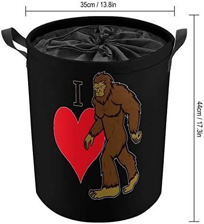 Volim Bigfoota sklopiva košara za rublje velika košara za rublje lagana košara za pohranu Organizator igračaka s ručkama