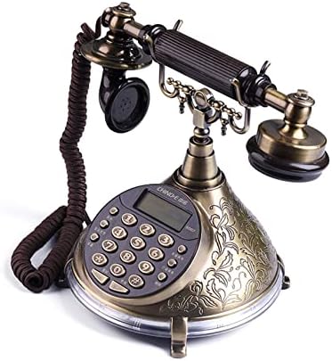MyAOU Vintage Telefon, Vintage Antique Old Telefon, FSK i DTMF kućni fiksni kabel za kabel za telefonsku podršku Handsfree