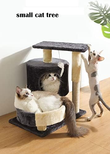 mačje drvo za zatvorene mačke 20,9 inča 3 sloja mačji stan stabilni okvir za penjanje mačaka udobna flanelska kućica za mačke s grebalicama