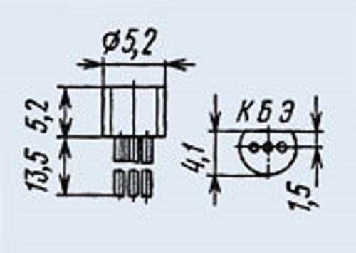 S.U.R. & R alati Tranzistor Silicon KT6115A Analog SS8550B SSSR 40 PCS
