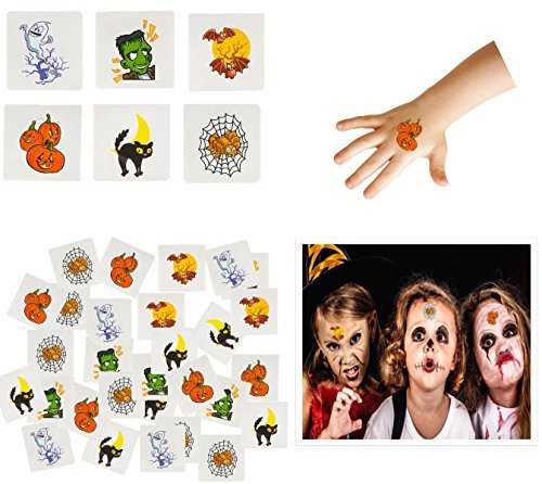 Igrajte Kreative Halloween privremene tetovaže 144 Pack - Stick On Children Tetovaža