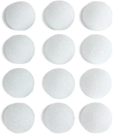 Hygloss Proizvodi - Hyg51103 Bijele kuglice za stiroporu za umjetnost i zanate - 3 inčni, 12 pakiranja