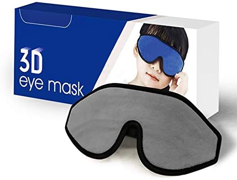 Maska za spavanje za djecu s blokadom svjetla - Memorijska pjena 3D konturirana maska ​​za oči - maska ​​za pokrivanje očiju i putovanja,