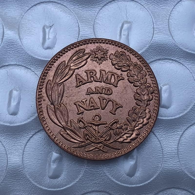 1863. američki novčić Proizvodnja bakra antikni kovanica Strani komemorativni zanat za novčiće 13