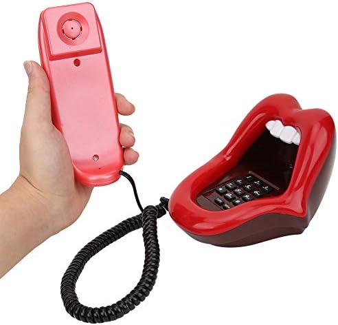 Flimarni telefoni, moderni oblik usana inovativni žičani telefon set Wired Telefon za ukrašavanje kućnog hotelskog ureda