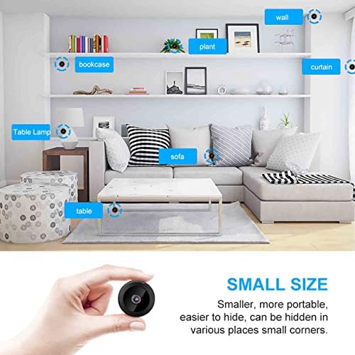 TEOCARY MINI Smart Camera za dom, novi sigurnosni WiFi 1080p HD kamera noćni vid Wifi daljinski bežični rotiranje IP kamere IR LED