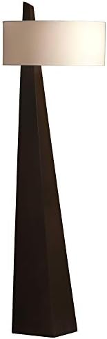 Nova iz Kalifornije 11891 Obelisk podna svjetiljka, sklopka za ugradbene korake, bijela nijansa lanene sjene, prekidač za uključivanje/isključivanje,