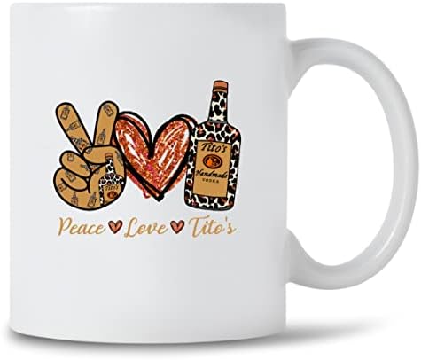Mir Love Titova šalica za votke ljubavnik votka pijačica šalica kava Poklon votka Pijenje leoparda tiskani alkohol ljubitelj alkohola