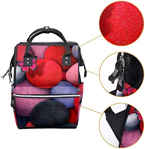 Guerotkr putovanja ruksak, ruksak vrećice pelena, ruksak pelena, šljunak 3D u boji leptir