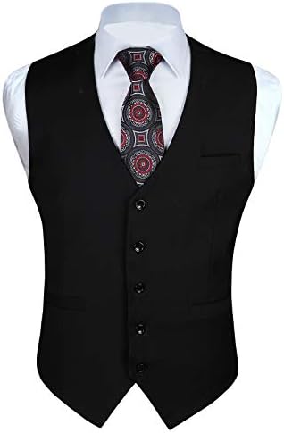 Enlision muški odijelo prsluk s prslukom formalne haljine prsluk prsluk čvrste boje za odijelo ili tuxedo