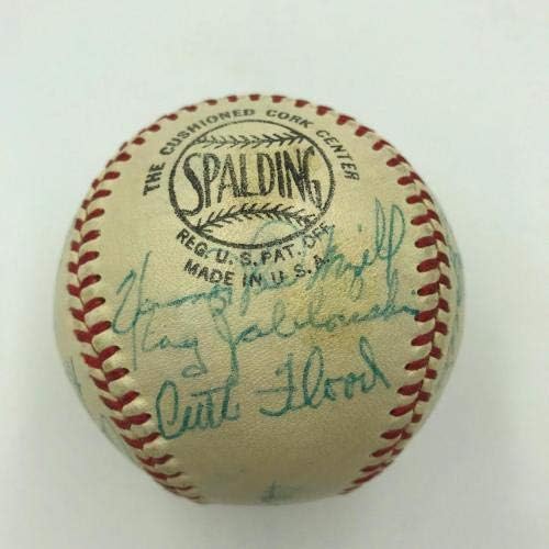 Prekrasna ekipa St. Louis Cardinals iz 1959. godine potpisala je bejzbol 24 Sigs Stan Musial JSA - Autografirani bejzbol