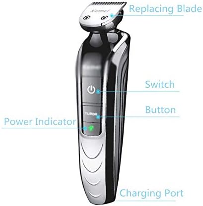 Višenamjenska mašina za šišanje kose pet u jednom električni brijač za šišanje nosa crne oštrice brijačnice škare za kosu nož za sljepoočnicu