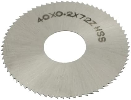 Aexit HSS 72 noževi zubi 40 mm x 0,2 mm x 13 mm kružno rezanje pile rezač kružni pileći noževi srebrni ton