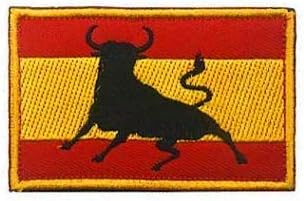 Španjolska zastava Španjolski bik Španjolski bik vezena ukrasna zakrpa