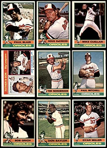 1976. O-pee-chee Baltimore Orioles u blizini Team Set Baltimore Orioles VG/EX ORIOLES