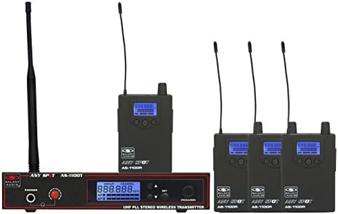 Galaxy Audio AS-1100-4 Band Pack Wireless In-Eur Monitor System, Code D