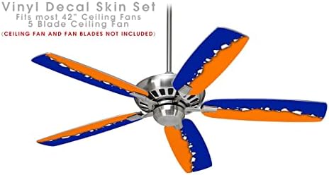 Ripped Colors Blue Orange - Strop Fant Skin komplet kože odgovara većini 42 inča ventilatora