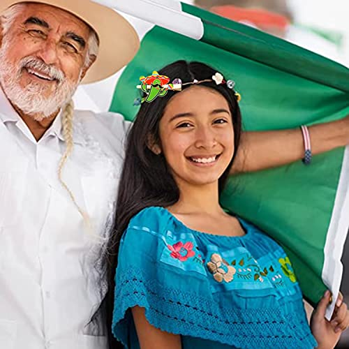 Ukosnice za kosu Cinco de Maio slatka crvena čili pinjata Meksički sombrero ukosnice za žene i djevojke Meksička Fiesta svečani ukras