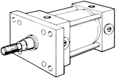 Aventics R480460416 - NFPA hidraulični cilindar niskog tlaka - 1500 psi, 1,500 u provrtu, 36.000 u duljini moždanog udara, montiranje