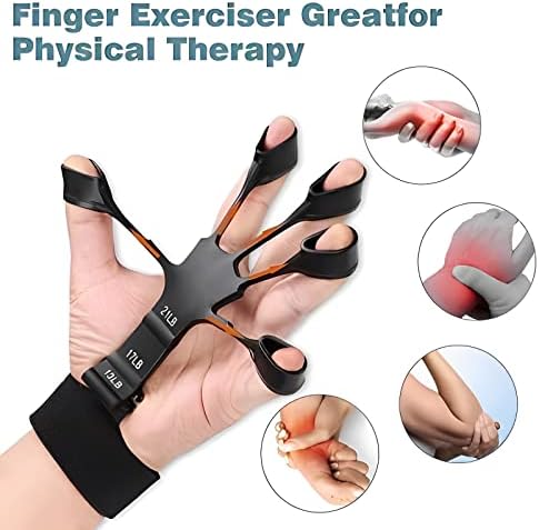 Set od 2 komada za jačanje prstiju - silikonski uređaj za hvatanje-Strijač za vježbanje prstiju-Stroj za snagu prianjanja prstiju