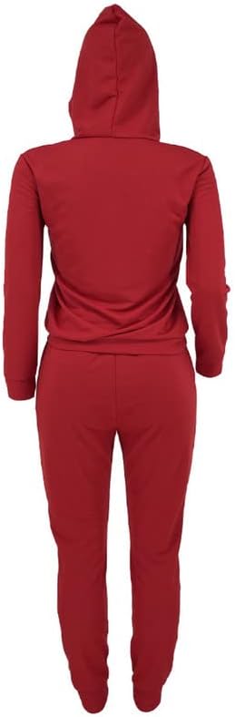Nhicdns 2 komada odjeća za žene jogger set klupsko pismo keetah print patchwork patchwork dugi rukavi rade setovi znoja