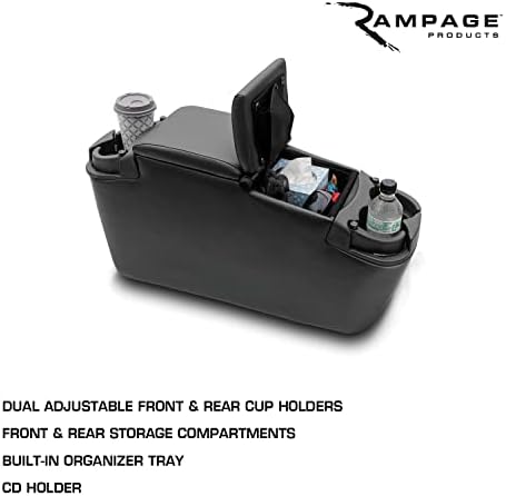 Rampage Universal podstavljeni mini kombiju za skladištenje | Boja ugljena | 39923