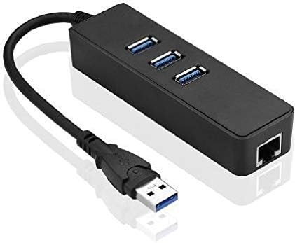 Microconnect MC-USB3.0HUBWETH Interface hub USB 3.0 Type-A Crna Hub Type-A, RJ-45,USB 3.0 Type-A, crna, Gigabit Ethernet, 1 kom.)