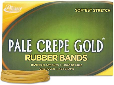 Savez 20335 Pale Crepe Gold Gross Bands, Sz. 33, 3-1/2 x 1/8, 1lb kutija