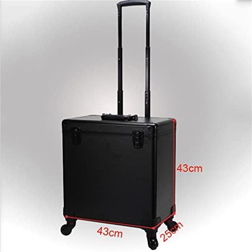 XMTXzym Frizerski kofer kofera brijač za škare futrola za kolica s koferom veliki kapacitet kofera s kotačima make-up kućište