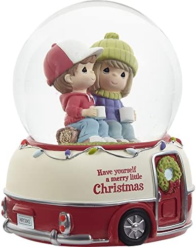 Dragocjeni trenuci 221105 Imajte sebi veseli božićni glazbena smola/stakleni snježni globus