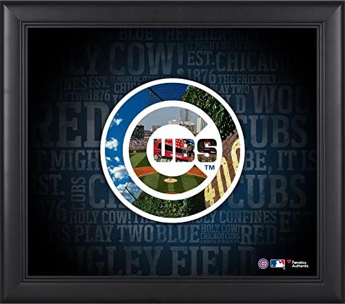 Chicago Cubs uokviren 15 x 17 timski kolaž - MLB timovi i kolaže