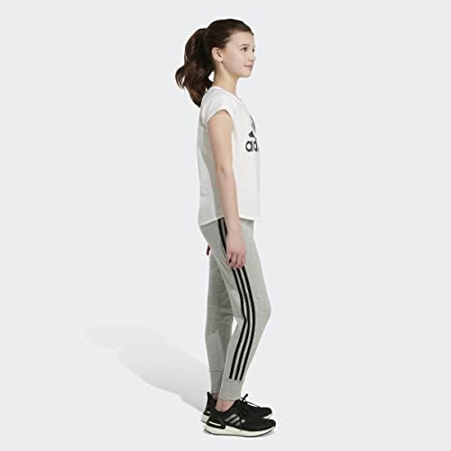 Adidas Girls '3-stripes pamučni joggers