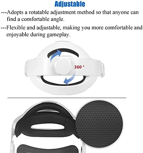 Tataco VR silikonski poklopac za oči i uklonjivi remen za glavu za Oculus Quest 2