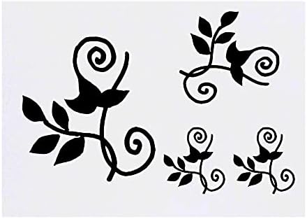 Azeeda 4 x 'Leafy Vine' Privremene tetovaže