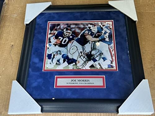 Joe Morris NY Giants potpisan/uokviren 8 x 10 W/JSA - Autografirane NFL fotografije