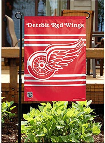 NHL Detroit Crvena krila Garden Flag, 11 x15, Boja tima