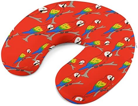 Crtani papagaj putnički jastuk za vrat Memorija pjena u obliku zrakoplova za podršku glave