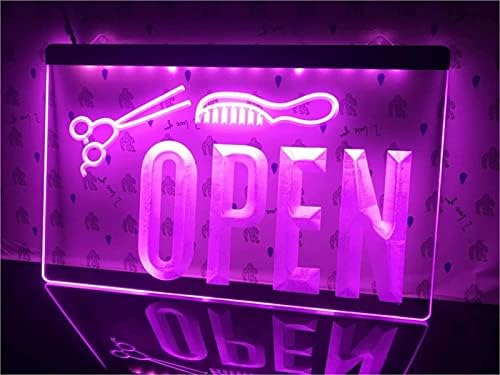 DVTEL BARBER Shop Neon Sign LED Modeliranje Svjetlo svjetlosnih slova natpis Akrilna ploča Neonsko ukrasno svjetlo, 60x40cm Hotel Restaurant