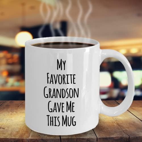 Pokloni meme bake, omiljeni unuk, moj omiljeni unuk dao mi je ovo, poppi darovi djed, omiljena šalica unuka, šalica