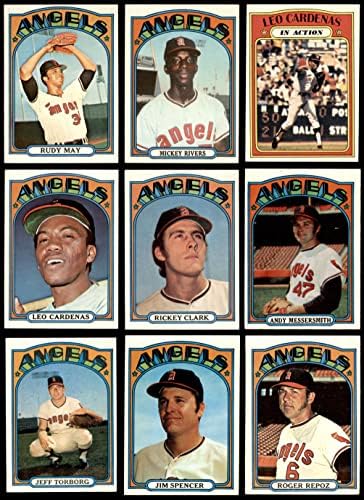 1972. Topps California Angels u blizini Team -a Set California Angels Ex+ Angels