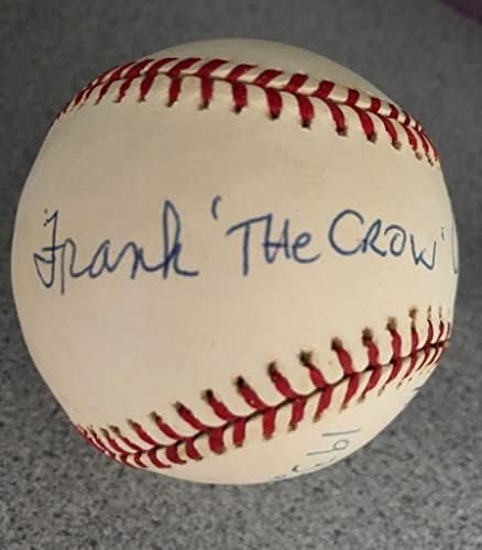 Frank Crosetti potpisao je službeni bejzbol američke lige JSA AH58378 - Autografirani bejzbol