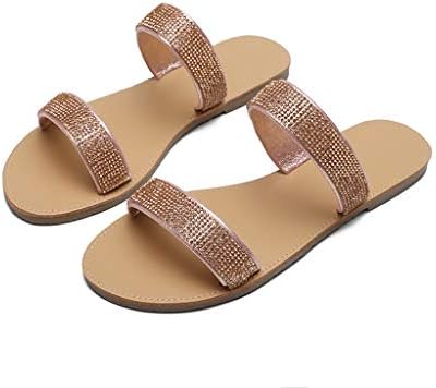 Sandale za žene ležerne ljetne flip flops za žene s podrškom za luk otvoreni nožni prst ljetni dresy rhinestone sandale cipele